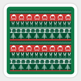 Christmas Burger Pattern Sticker